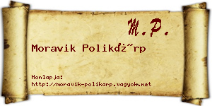 Moravik Polikárp névjegykártya